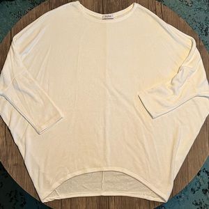 Cozy white dolman
